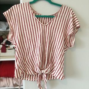 Knotted Striped Shirt